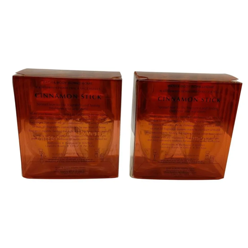 Bath & Body Works Cinnamon Stick Wallflower Bulb Refill 2 Packs Of 2 New